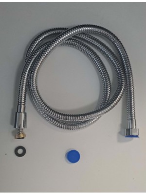 Leva House Spiral Duş Hortumu 360 Derece Lüx Çelik Örgülü Metal Somunlu 150 - 170CM
