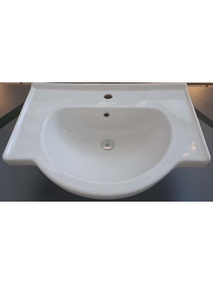 Turan Seramik Yakamoz Etejerli Lavabo 65CM Turavit