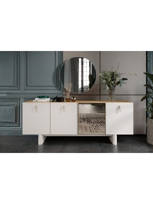 Doressa Bend Walnut Konsol