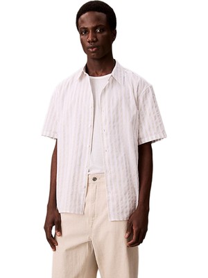 Calvin Klein LV04LB275G Ss Supima Chest Emb Erkek Gömlek