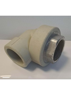 Pprc Dişi Dirsek  Ø40X1" 1/4" Altıköşe ( Ege Yıldız ) Gri