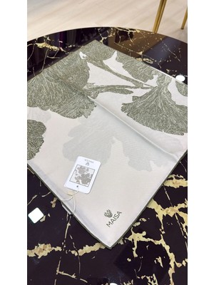 Maisa Maısa Farah Mulberry Irek Eşarp Açik Haki 1304