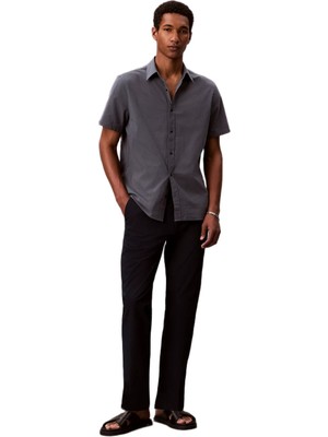 Calvin Klein LV04LF609G Straight Seersucker Half Elastic Erkek Pantolon