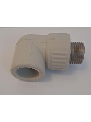 Pprc Erkek Dirsek Ø20X1/2" ( Kalde ) Gri