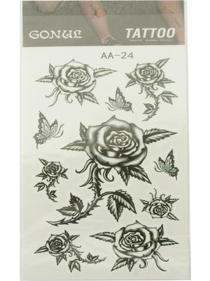 Datatek Gül Tattoo Dövme Sticker