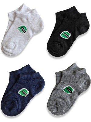 Panfilia Bambu Kız Çocuk Patik Çorap 4'lü Set / Kız / Erkek / Unisex