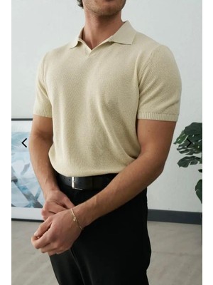Moda Milano Knit Polo Yaka Triko