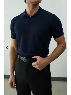 Moda Milano Knit Polo Yaka Triko