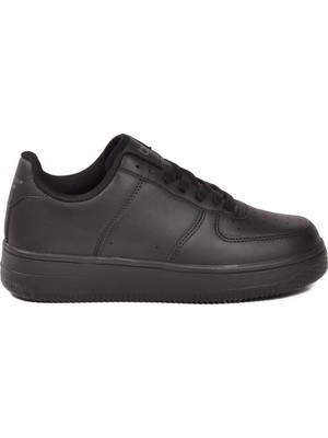 Aspor Siyah Bağcıklı Unisex Spor Ayakkabı