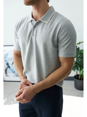 Moda Marine Tipped Polo Yaka Triko