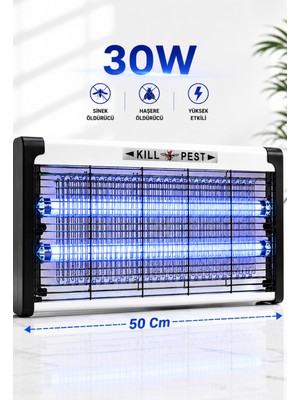 Blackbird Game Center Glr KF-6030 Sinek Öldürücü Lamba Uv Işıklı 30W Elektrikli Sivrisinek Tuzağı Işıklı Cihaz