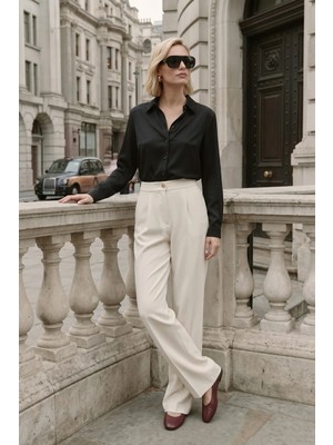 Sateen Lucy Pantolon - Krem