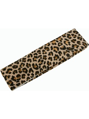 Renklime Leopar Desenli Saç Bandı 6 cm