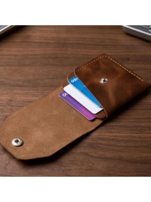 Parla Leather Dolce El Yapımı Hakiki Gerçek Deri Cüzdan Kartlık