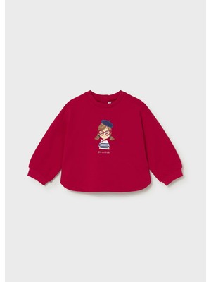 Mayoral Kız Bebek Sweatshirt Kırmızı