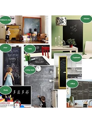 Vexor Kendinden Yapışkanlı Kara Tahta Sticker Rulo