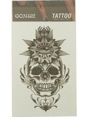 Renklime Kuru Kafa Tattoo Dövme Sticker