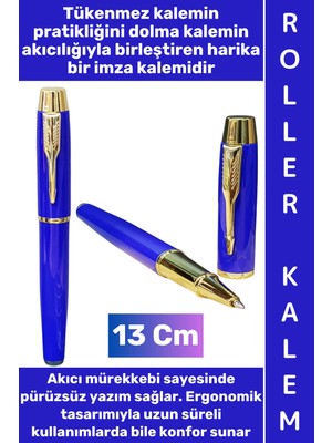 Wintoup #kalem Pürüzsüz Yumuşak Kolay Estetik Yazım Anneler Babalar Öğretmenler Günü Hediyelik Not Hatıra Anı Defteri Günlük Tutma Çok Şık Gold Detaylı Imza Metal Roller Kalem