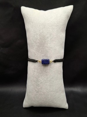 Han Ticarethane Lapis Lazuli Doğal Taş Makrome Örgü Bileklik