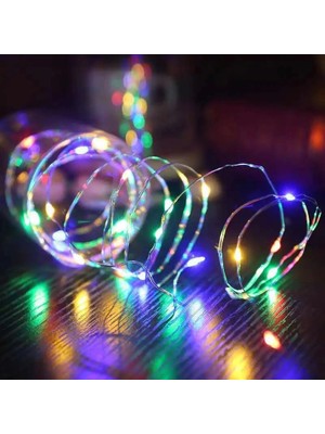 Evolvera GD957 Şerit Pilli Aydınlatma 3 Metre 30 Adet Rgb Peri LED