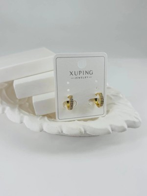 Evolvera Zirkon Taşlı Pirinç Zirkon Küpe - KP00323