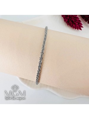 Evolvera Rodyum Çelik Bileklikler 17+5 cm Uzatma Payı - KBL0127