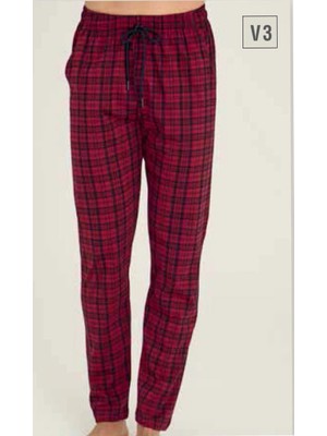 Mabelme Store Tek Alt Kareli Desen Pantalon Kly 306