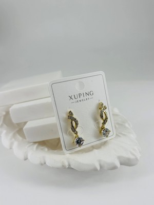 Evolvera Zirkon Taşlı Pirinç Zirkon Küpe - KP00322