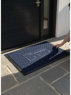 Başak Ev Tekstili Dış Mekan Halı Paspası 60 x 40 cm - Çamur Sıyırıcı ve Kir Tutucu