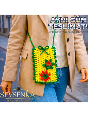 Sevsenka Kurban Bayramına Özel Hediye Çanta – Bayram Bouquet Fiyonk ve Çiçek Motifli Lüks Tasarım Çanta
