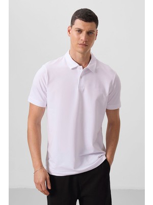 Standart Fit Basic Polo Yaka 2li Paket Siyah-Beyaz Erkek T-Shirt - 87768