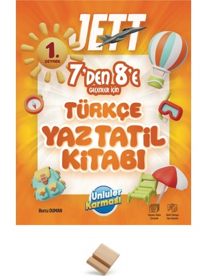 Ünlüler Karması Lgs Jett 7'den 8'e Türkçe Yaz Tatili Kitabı + Telefon Standı