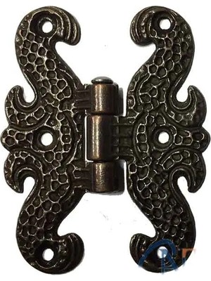 Eco Port Zamak Kelebek Menteşe - Büyük, 50X67MM, Oksit, 100 Adet