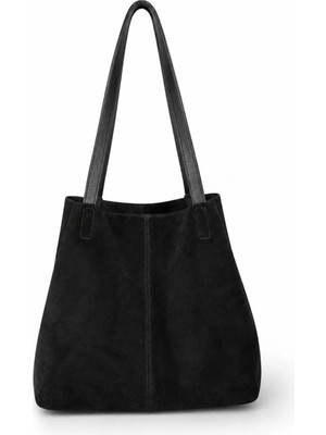 PaminBags Aksesuar Paminbags Gerçek Süet Deri Dikişli Salaş Çanta PMN0089