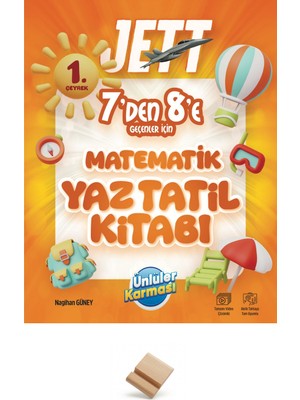 Ünlüler Karması Lgs Jett 7'den 8'e Matematik Yaz Tatili Kitabı + Telefon Standı