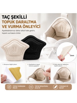 Eşya Dünyası Taç Şekilli 5 mm Topuk Daraltma ve Vurma Önleyici Ped