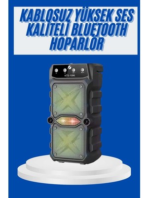 Büyük Boy Bluetooth Hoparlör Çoklu Bağlantı Çift Çıkışlı Taşınabilir K - 2538-8445
