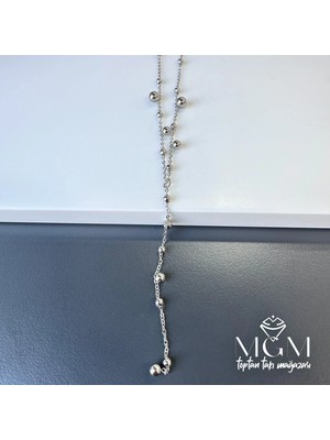 TeknoKapsül Rodyum Çelik Kolyeler 45+5 cm Uzatma Payı - KL0036