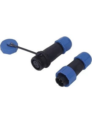 TeknoKapsül SD16 Su Geçirmez 2 Pin 16 mm Konnektör Takımı