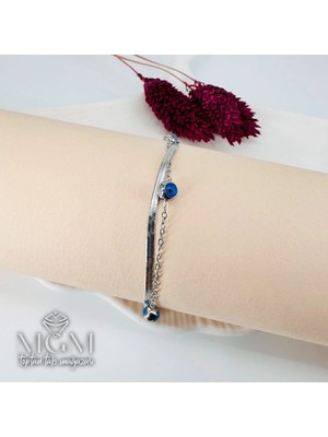 Eco Port Rodyum Çelik Bileklikler 16+5 cm Uzatma Payı - KBL0095