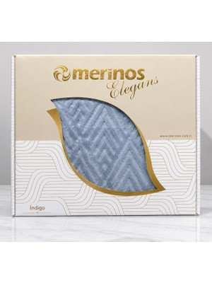 Merinos Elegans Tek Kişilik Battaniye Indigo