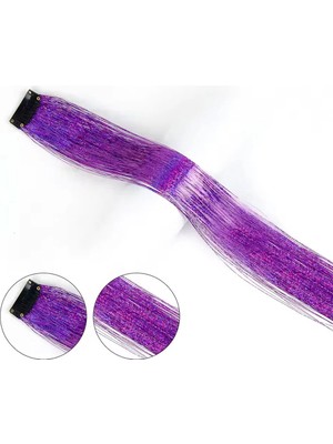 TeknoKapsül Klipsli Hair Tinsel Simi / HTK13