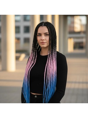 TeknoKapsül Afrika Örgüsü Rasta Için Sen Ombreli / Siyah / Pembe / Mi