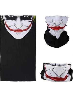 TeknoKapsül Joker Desenli Çok Amaçlı – Yüz, Boyun Bandana Maskesi 5 No