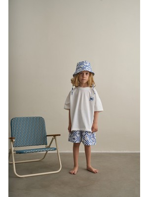 Oh la la Koala For Little Ones Mavi Color Parade Serisi T-Shirt Şort Şapkalı Takım