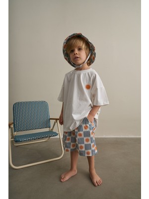 Oh la la Koala For Little Ones Beyaz Color Parade Serisi T-Shirt Şort Şapkalı Takım
