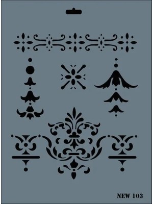TeknoKapsül New Seri N-103 Stencil 35X25 cm