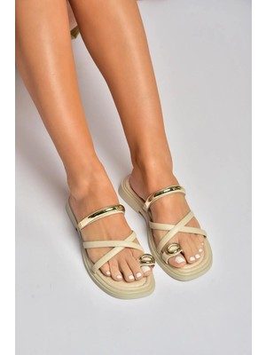 Fox Shoes Y973611309 Ten Kadın Terlik
