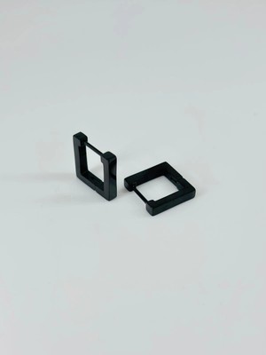 Eco Port Siyah  Çelik Erkek Küpe Çap (9 Mm) Kalınlık (3 Mm) - EKP0024