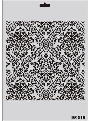 TeknoKapsül Dantel Seri DN-916 Stencil 35X25 cm